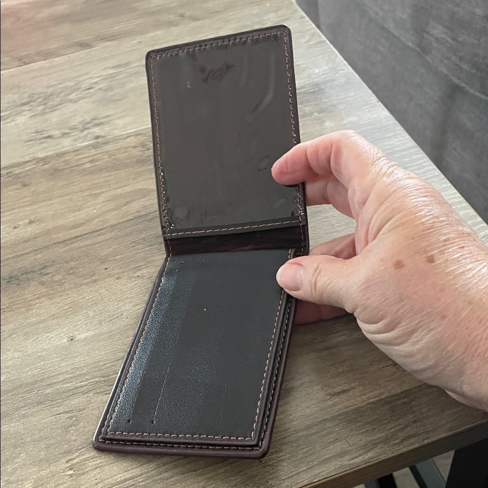 Leather Baby Alligator Faux Reptile skin bifold  card wallet 3D “ALLIGATOR “ - Picture 5 of 5